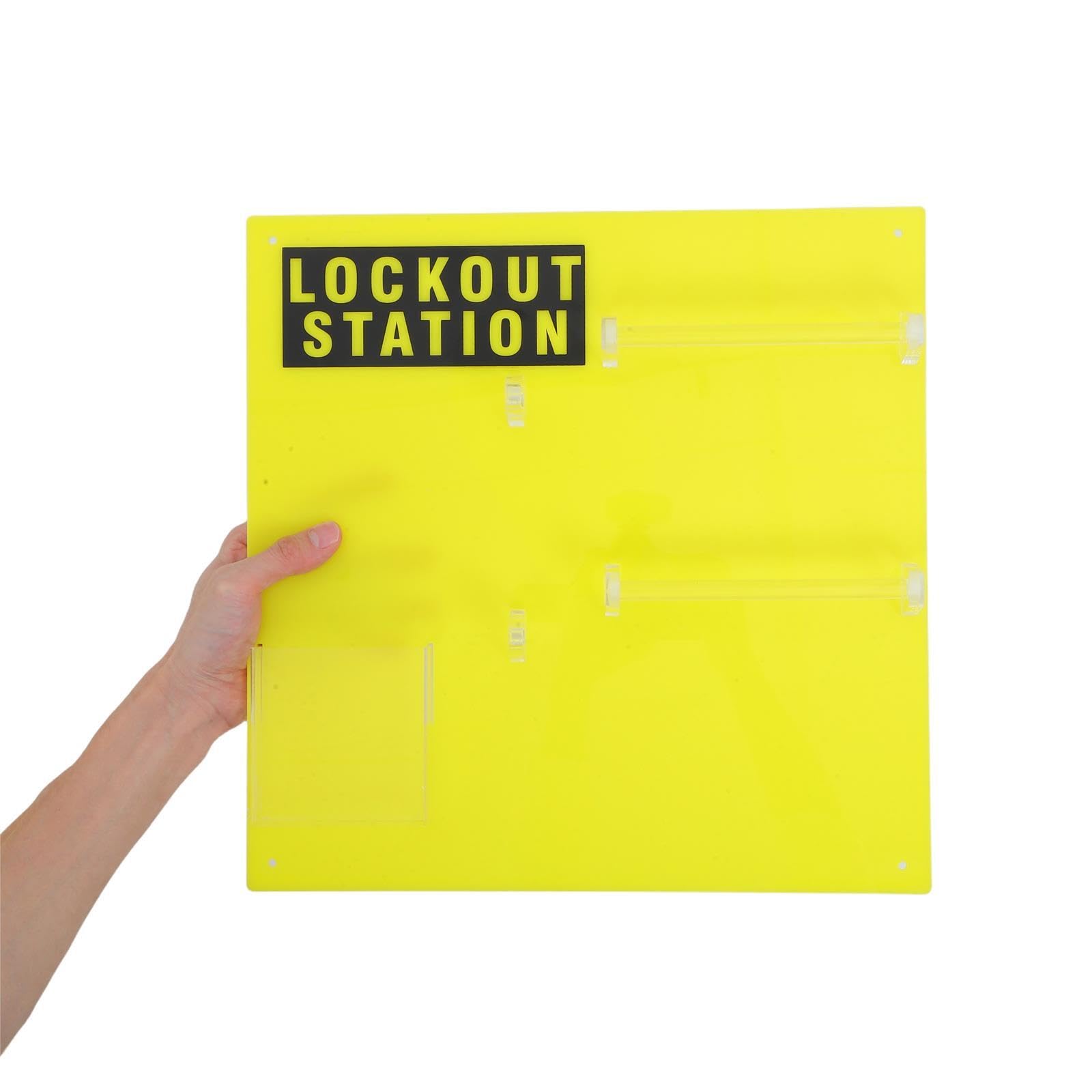 Mipcase Kit de Bloqueo de Pared para Gestión de Seguridad Industrial Etiquetado y Organización de Dispositivos de Bloqueo para Talleres y Servicios de Máquinas