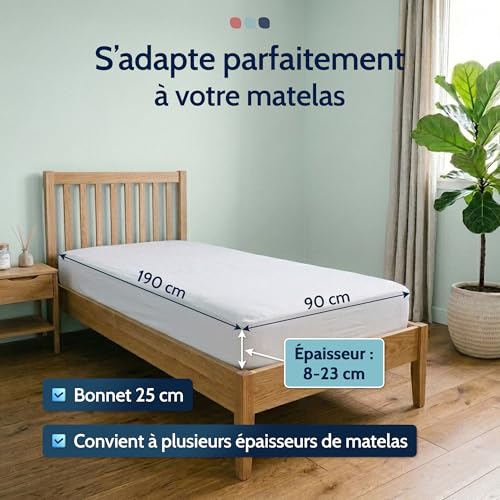 Protège matelas bouclette coton bio de fabrication européenne - 3
