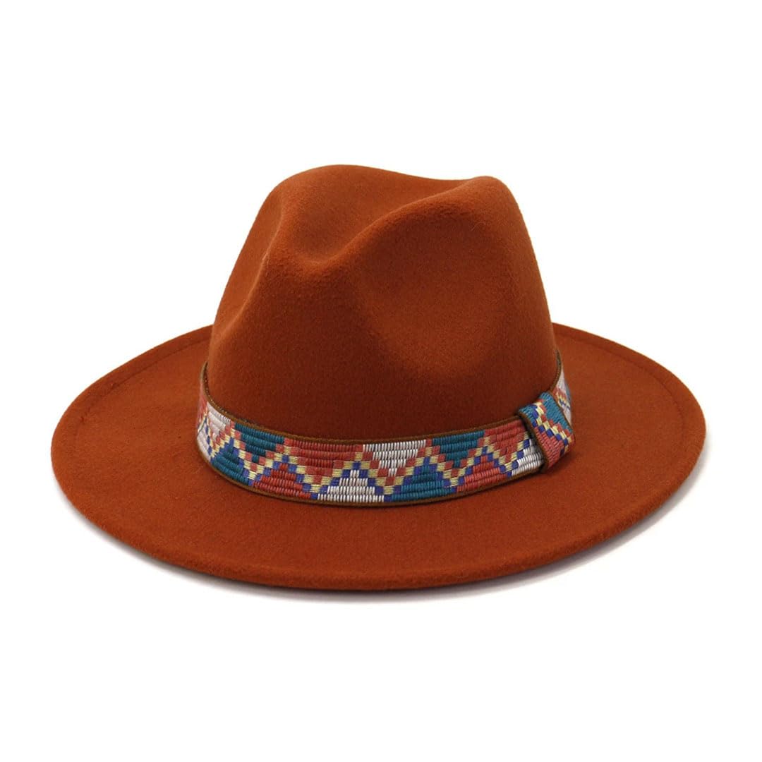Kobiety mężczyźni Sombrero wełniany vintage filcowy kapelusz fedora szerokie rondo eleganckie zimowe czapki jazzowe