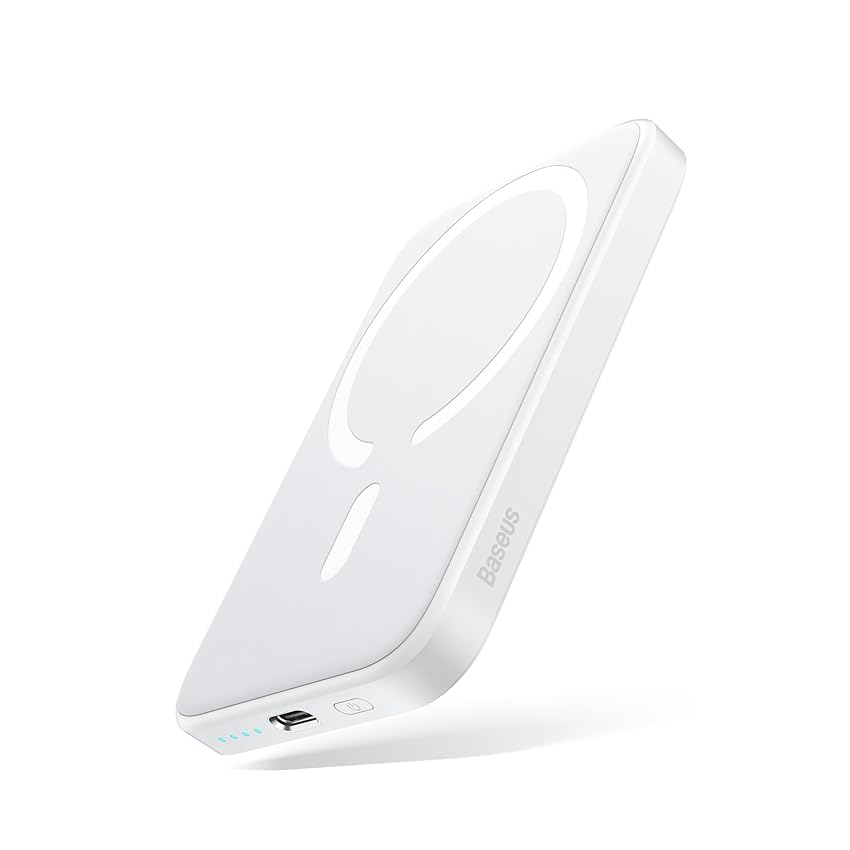 Immagine del prodotto Baseus Magsafe Power Bank, 6000mAh Magnetico Powerbank, Power Bank Wireless, PD 20W Ricarica Rapida con Cavo USB-C, Mini Power Bank Compatibile con iPhone 15/14/13/12/Mini/Pro/Pro Max