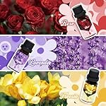 Floral Essential Oil Set, Premium Essential Oils for Diffusers for Home, Includes Lilac, Freesia, Jasmine, Cherry Blossom, Rose and Lavender Candle Scents for Candle Making, DIY Soaps,Cleaning - Image 3