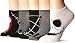 Disney Women's Nightmare Before Christmas 5-Pack No Show Socks, Grey, 9-11