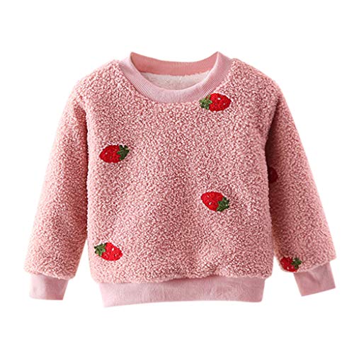 SSUPLYMY Baby Tops Newborn Toddler Kids Boy Girl Thick Pullover Sweatshirt Tops Warm Clothes Outfits Sweater Dress Kids Christmas Jumper Children Winter Round Neck Warm Comfortable Breathable Soft