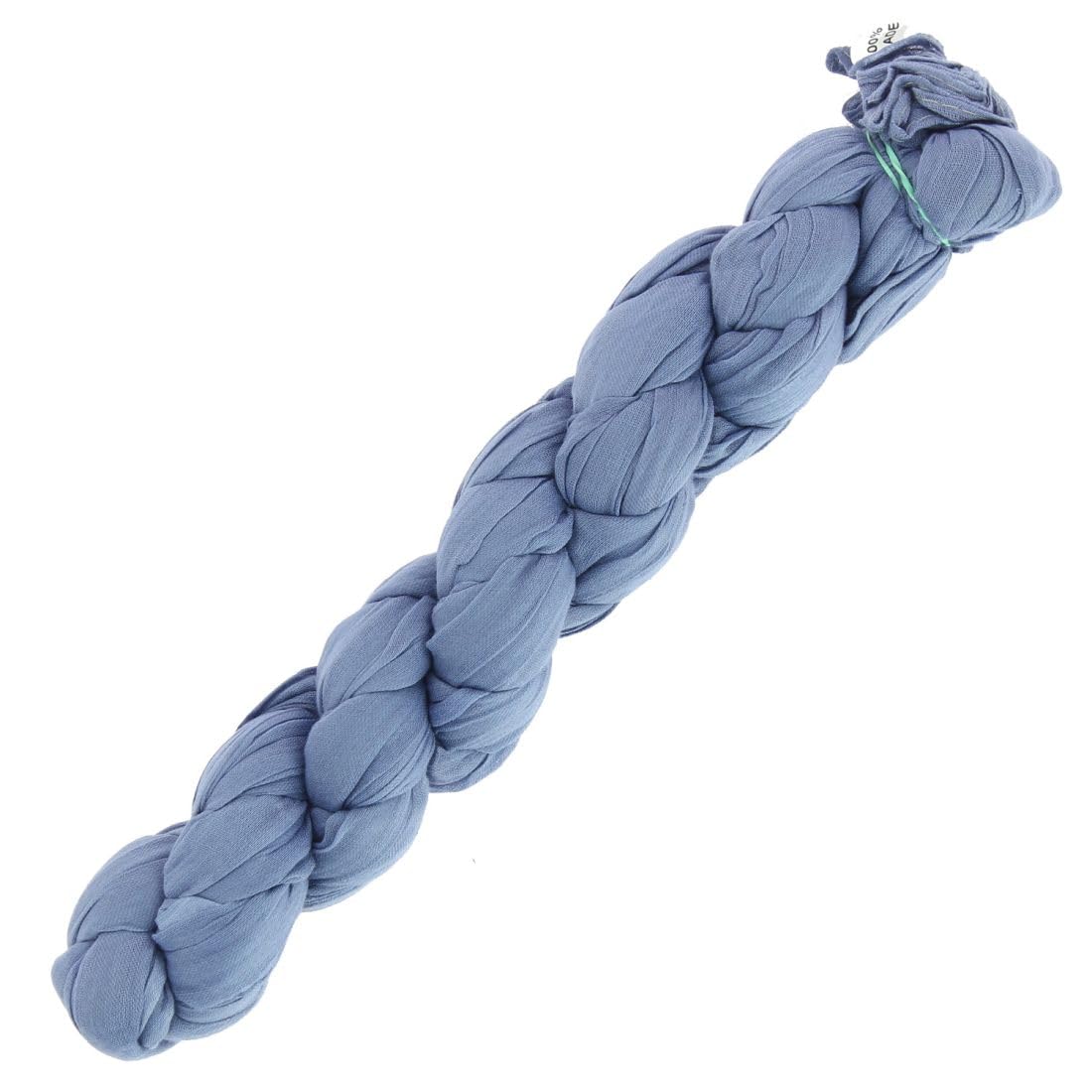 Chèche. DAKAR, Coton. Bleu de guède - Uni -