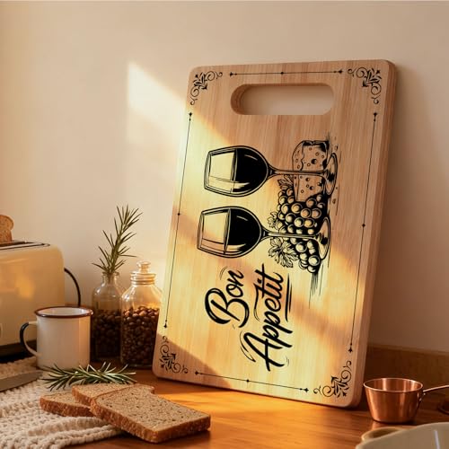 Tabla de Cortar Rectangular de Bambú con Mango Integrado miniatura 5