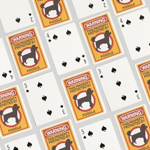 Lantern Press Poodle, 52 Cartas de Poker para Adultos miniatura 4