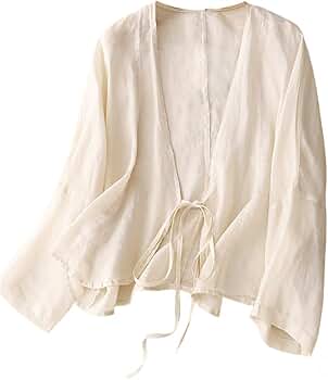 IDEALSANXUN Linen Jackets for Women 2025 Spring Summer