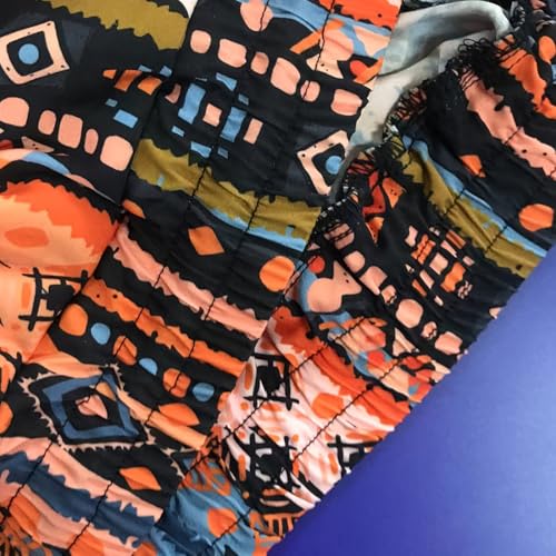 HZCX FASHION Mens Womens Flowy Boho Hippie Print Baggy Beach Pants Drop Crotch Harem Aladdin Yoga Lightweight Slack Jogger3