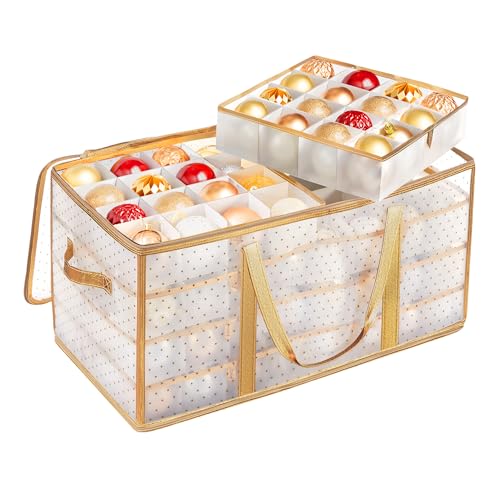 SONGMICS Aufbewahrungsbox für Weihnachtskugeln, Weihnachtskugeln...