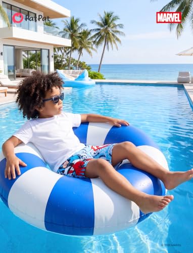 Image of Disney Stitch Spiderman Star Wars Cars Toy Story Mickey Boy Swim Trunks UPF50+Swim Shorts Compression Liner & Quick-Dry 6M-9Y