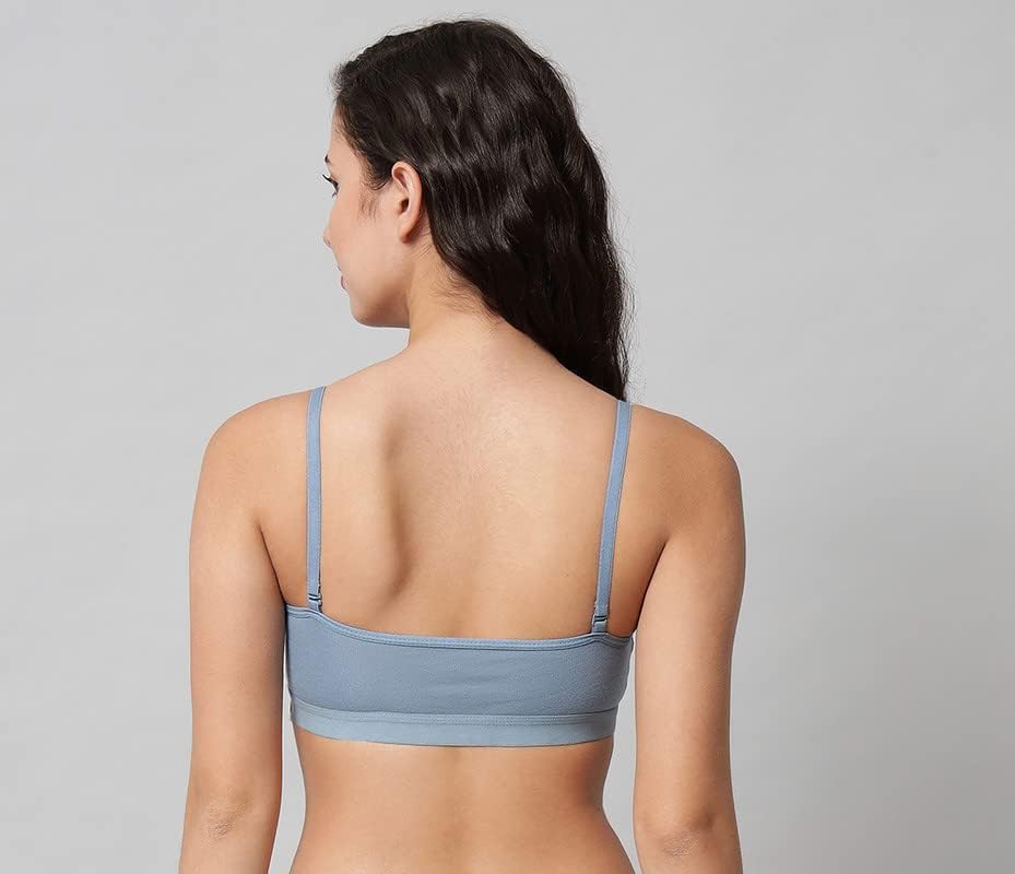 Image of Women's Cotton Non Padded Sports Gym Yoga Daily Workout Sports Bra Combo for Girl Pack of 6