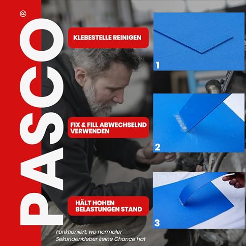 PASCOFIX chemische Schweißnaht Alleskleber extra starker Kleber Schweissnaht Kleber Sekundenkleber extra stark Industriekleber 2K Kleber Kunststoffkleber wasserfest chemische Schweissnaht