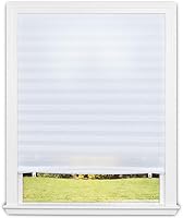 RediShade No Tools Original Light Filtering Pleated Shades White 48x72 Inch 2 Pack - Easy Trim Install Window Coverings