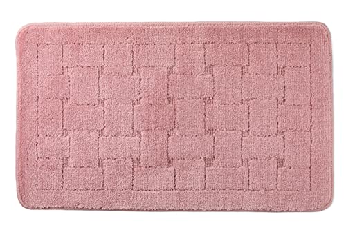 Emma Barclay Orkney - Crosshatch Bath Mat (45x75cm) (Blush Pink)