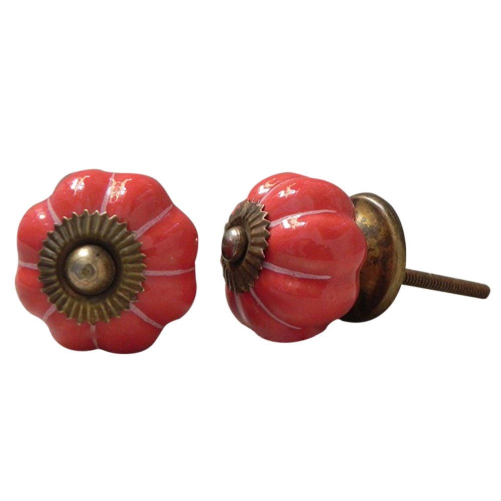 IndianShelf 8 Piece Red Solid Ceramic Luxury Drawer Knobs for Kitchen Cabinet Hardware Door Decorative Dresser Pulls Crafts (B07S2JPKZQ) Amazon Price History, Amazon Price Tracker