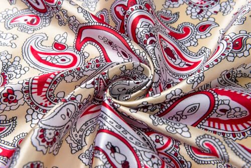 Image of 35 inch Men's Silk Cowboy Scarf - Oversized Western Bandana Neckwear, Large Square Scarf with Gift Packaging