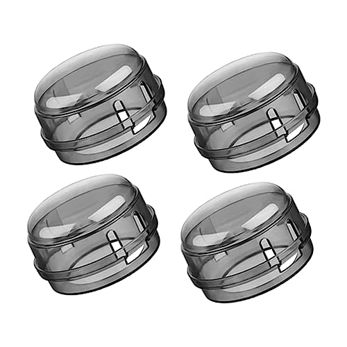 HEMOTON 4Pcs Gas Stove Knob Covers Safety Guards for Home Gas Cooker Practical Protection Against Accidental Activation Easy Access for Adults Design