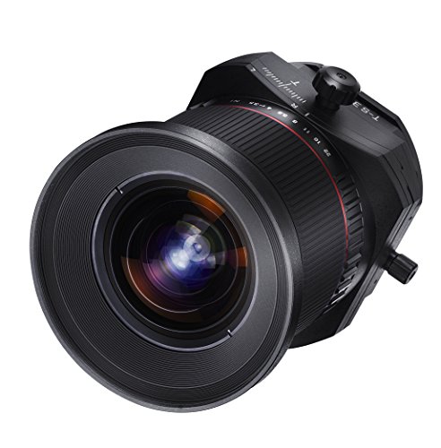 Objectif 24 mm Samyang F3.5 pour corriger les perspectives sur boîtier Sony