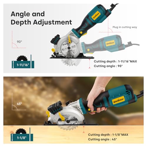 Enventor 5.8A Mini Circular Saw