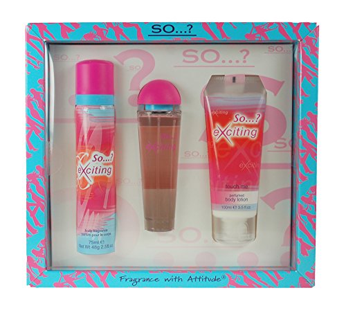 Preisvergleich Produktbild SO... EXCITING GESCHENKSET 50ML EDT + 100ML KÖRPERLOTION + 75ML BODY SCRUB