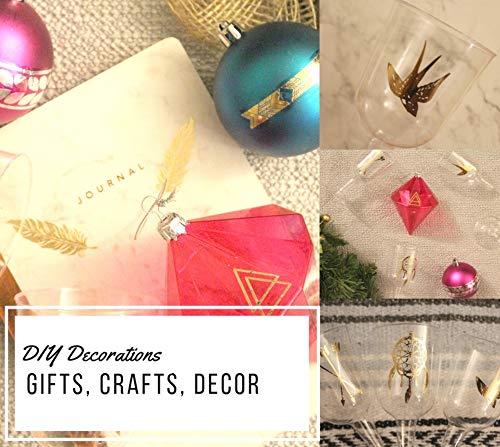 Terra Tattoos Gold Metallic Temporary Tats 75+ Hawaiian Henna Designs Butterflies, Mermaid, Tropical - Waterproof Nontoxic Long Lasting Perfect For Beach, Festivals, & More! #TOP5