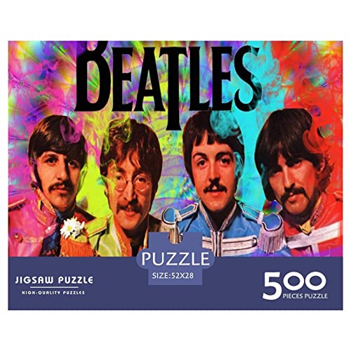 Puzzle 500 pièces Les Beatles Adultes Adolescents Amusant Puzzles Groupes Célèbres pour Adultes Adolescents Difficile Et Défi Jeux Éducatifs - Les Beatles, Paul McCartney, John Lennon, RIngo Starr, George Harrison Puzzle 500 pièces Les Beatles Adultes Adolescents Amusant Puzzles Groupes Célèbres pour Adultes Adolescents Difficile Et Défi Jeux Éducatifs – Image 3