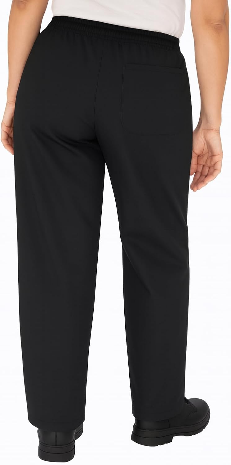 Culinary Master Women's Stretch Waist Drawstring Chef Pants