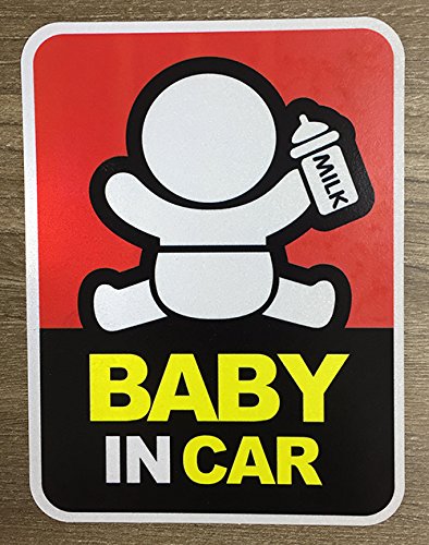 Brightt Set of x2 Baby On Board Safety Stickers for All Cars Trucks
