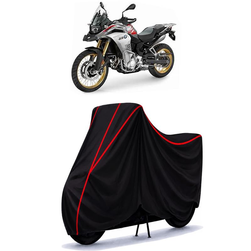 Image of F 850 GS Water Resistant Bike Cover for All Motorcycles & Scooters | Heavy Duty Premium Taffeta Fabric | UV Protection, Dustproof, Scratchproof | All Weather Two Wheeler Body Cover with Elastic Bottom