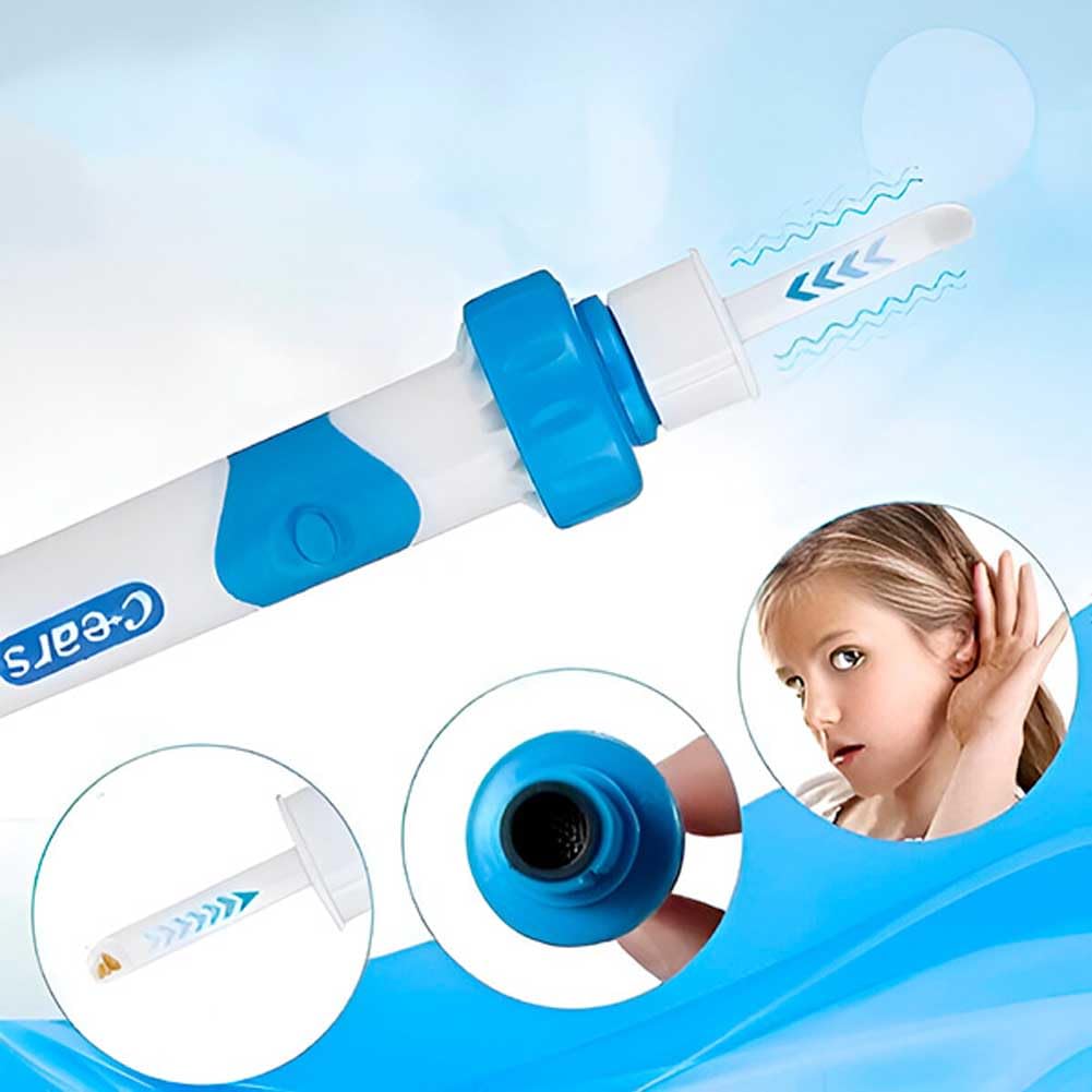 Aspiratore Di Cerume EARSIO - Rimuovi La Cera Dell'orecchio, Elettrico Aspirapolvere per La Rimozione Della Cera Dell'orecchio, Morbido E Confortevole,Indolore E Super Efficace-Adatto a Tutti (2 Set)