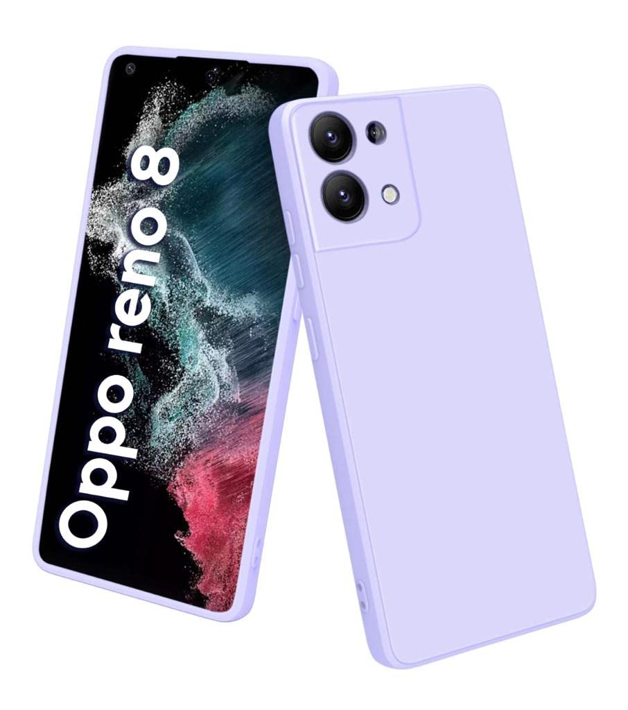 TRUEUPGRADE Silicone Back Case Cover Compatible with Oppo Reno 8 5G Case Cover | Raised Lip Protection Back Case Cover for Oppo Reno 8 5G - Purple (B0B8XH9LSN) Amazon Price History, Amazon Price Tracker