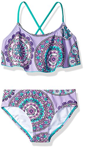 Image of Kanu Surf Girls' Alania Flounce Bikini Beach Sport 2 Piece Swimsuit