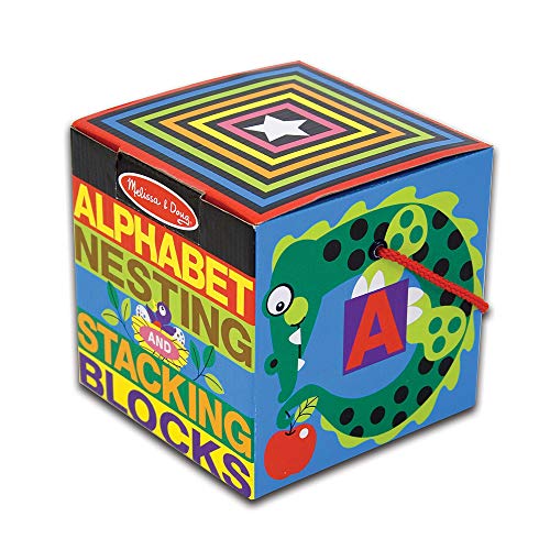 Melissa & Doug Deluxe 10-Piece Alphabet Nesting And Stacking Blocks - Stack And Sort , Abc Learning , Stackable Toys For Toddlers Ages 2+ #TOP7