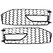 Kojem Compatible with 2013-2016 Audi A4 Quattro B8.5 A4 S-Line S4 Front Bumper Fog Light Vent Grille Lower Cover Bezel RS4 Style - Gloss Black Honeycomb