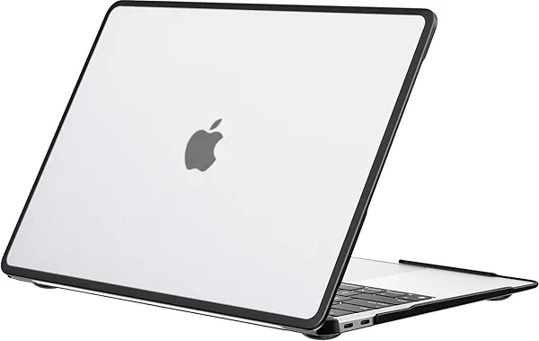 BlueSwan Anti-Cracking Hard Shell Case Compatible with MacBook Air 13 inch, M1 Chip 2018-2021 Model A2337 A2179 A1932, Anti-Fingerprint Soft TPU Bumper, Frosted Clear