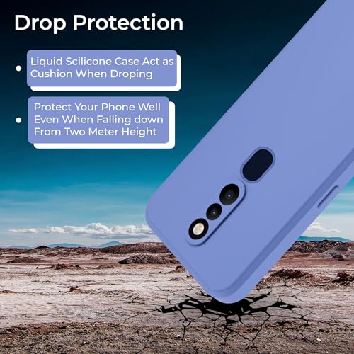 Image of A rtistque Back Cover Case for Oppo F11 Pro with Camera Protection | Shockproof TPU | Stylish Protective Design | Slim Fit | Ultra Matte | Oppo F11 Pro Back Cover - Blue