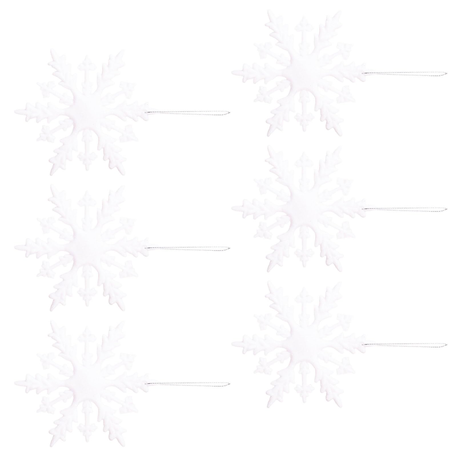 Kalttoy White Winterland Deck Set Of 6 Permanent Pvc Christmas Suspended Divisions For Yearlong Cheer Permanent Christmas Tree Ornamentation