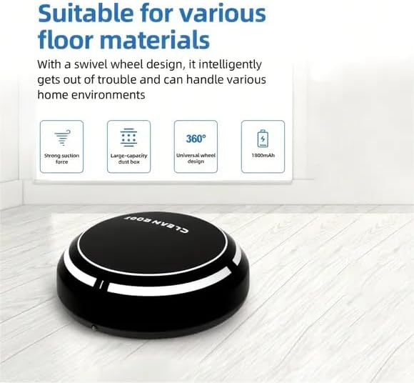 Miniatura 3 de Robot aspirador inteligente para espacios pequeños  Fuerte succión  Navegación AI  Ultrafina y silenciosa  Limpieza sin golpes  Funciona en madera