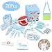 Hailey&Elijah Doctor Kit for Kids 26 Pieces Dentist Tool Kids Toy Doctor Kit + Grid Bag for School Classroom and Doctor Playset Costume Dress-Up