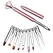 Produktbild Gaoominy Nageldesign Pinsel Set 10 Stueck Ersatzkoepfe fuer UV Gel Acryl Nagellack Malerei Pinsel Nagelkunst Pinsel Nailart Brush Set - Rosa