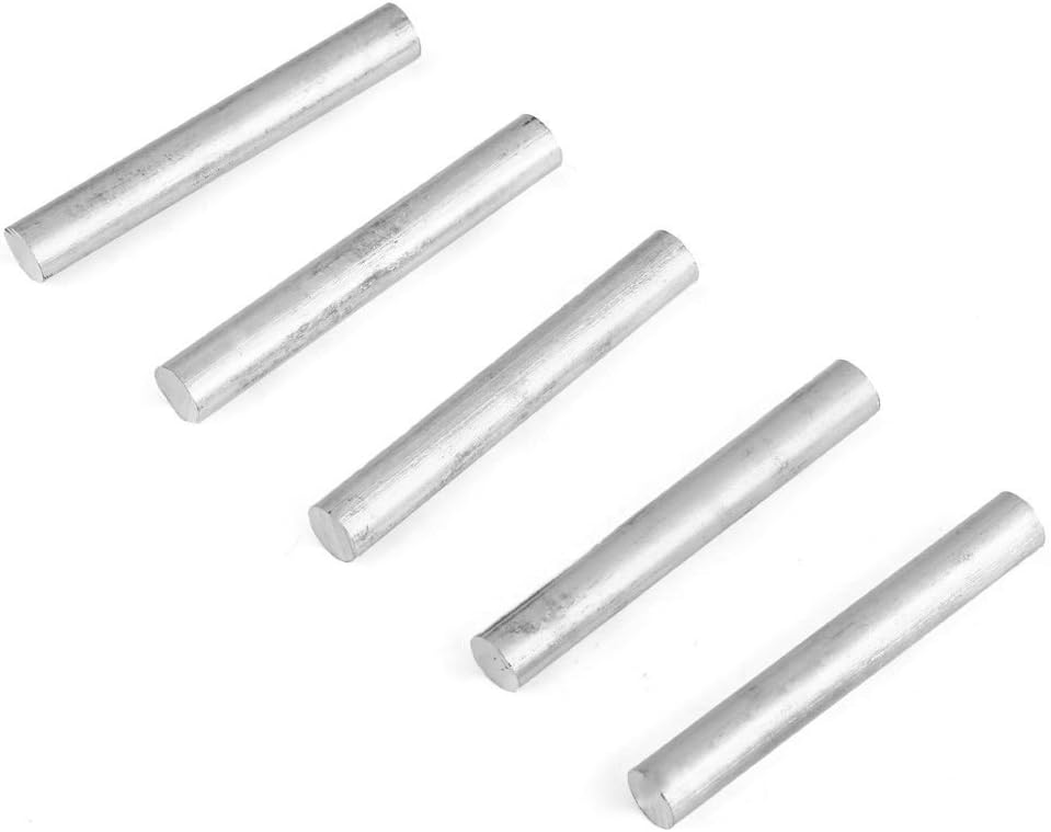 F-ber 5pcs 4inch(100mm)/5inch(127mm) Long OD16mm(0.63″) High Purity 99% Magnesium Metal Rod Mg Fire Starter Survival Emergency Rod Well Sparks for Camping Hiking