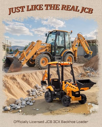 First Ride On JCB 12V Ride on Excavator for Kids with Remote Control, 3-in - Additional View