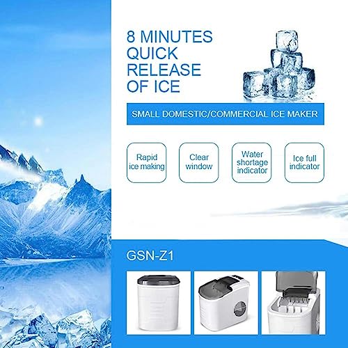 Máquina para hacer cubos de hielo portátil de 15 kg miniatura 2