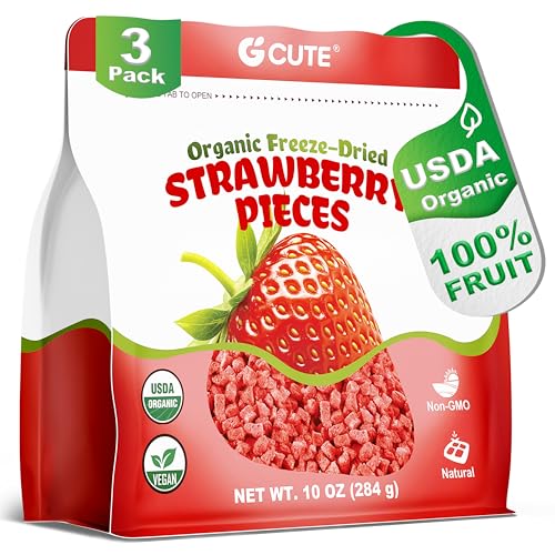 GCUTE Organic Freeze Dried Strawberries