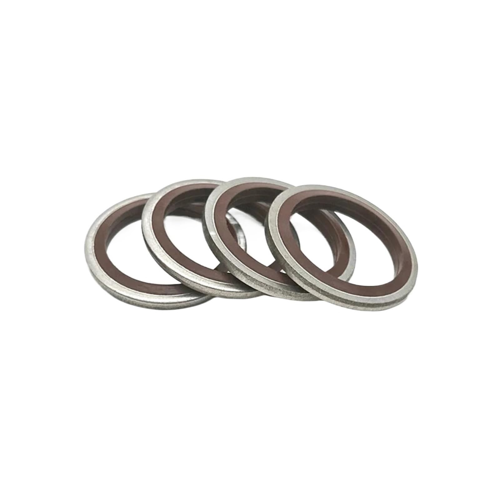 Arandelas Planas M5 M6 M8 M10 M12 M14 M16 M18~60 Junta de tapón arandela unida, anillo sellado combinado(316 red,M 8,10Pcs)