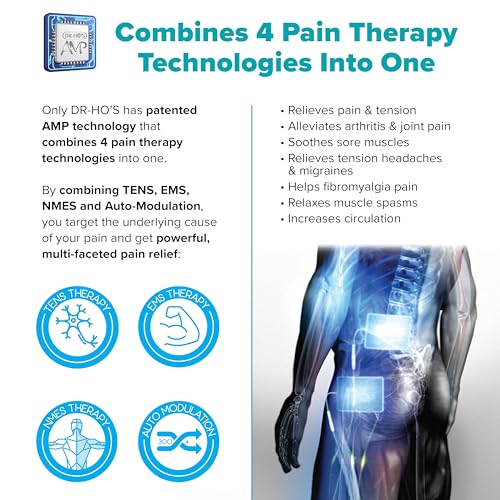 DR-HO'S Pain Therapy System TENS Unit and EMS for Pain Relief and Full Body Pain Management - Essential Package (Includes 8 Small Gel Pads and More) and 2 Year Warranty - Image 3
