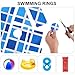 Syhood Extra Large Pool Liner Repair Patch 2.3 ft x 6.6 ft Gradient Blue Self Adhesive Vinyl Pool Patch Repair Kit for Christmas Bounce House Above Ground Pools Inflatable Floats Toys Snow Tube