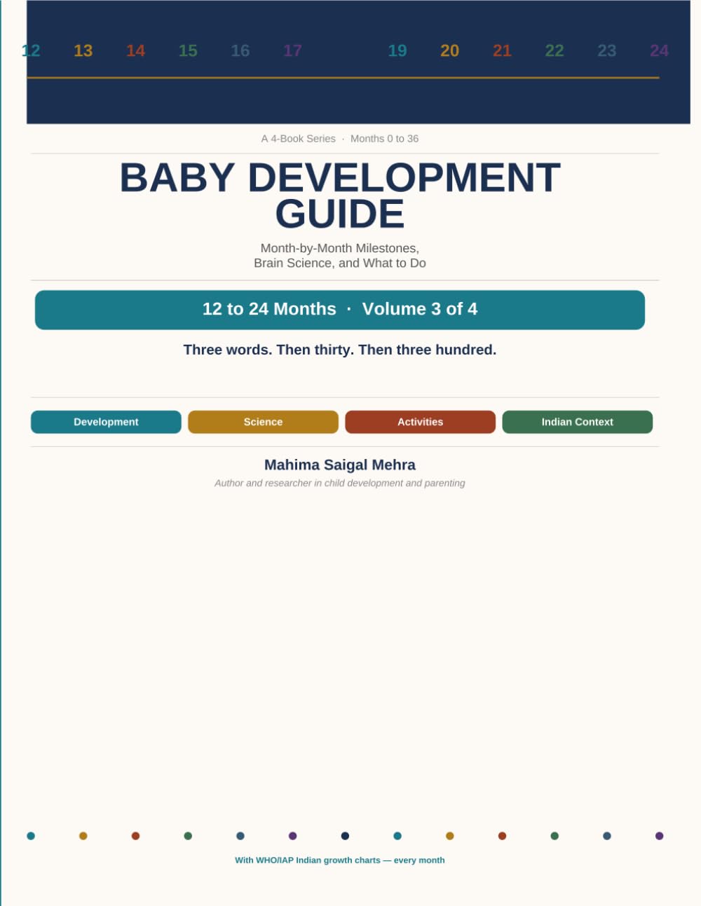 Baby Development Guide: 12 to 24 Months: Month-by-Month Milestones, Brain Science, and What to Do
