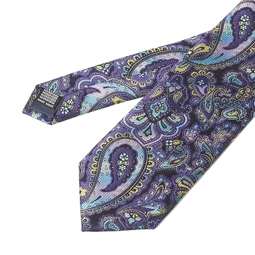 Image of Men's Tie Set with Pocket Square and Cufflinks | 100% microfiber; tie 59 x 3.15 in; square 10 x 10 in; gift box included