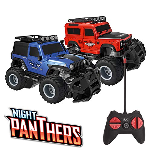 Xtream Raiders - Night Panthers - Mini-Todoterreno Rojo para niños, Divertido Coche Radio Control con Acabado